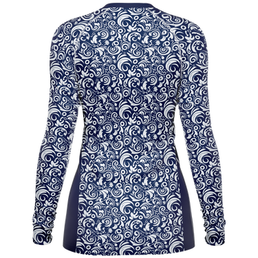 Chokefish™ Long Sleeve Rashguard Maori Woman's Shirt-011